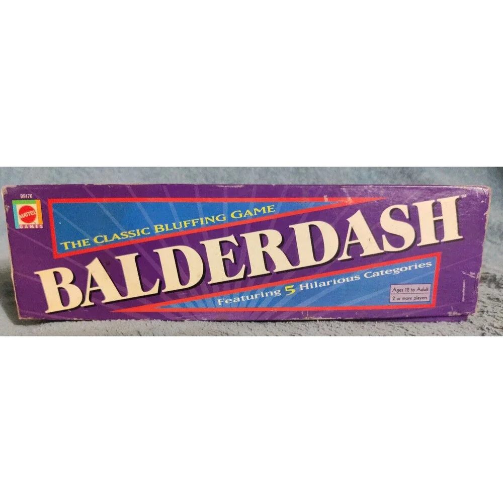 Balderdash Board Game Incomplete Missing Pawns Die